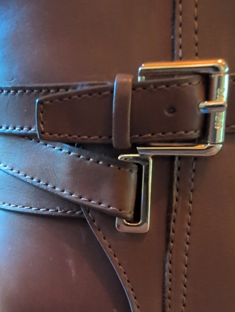 Lauren Ralph Lauren Brown Leather Riding Boots Size 8 New - Picture 9 of 15
